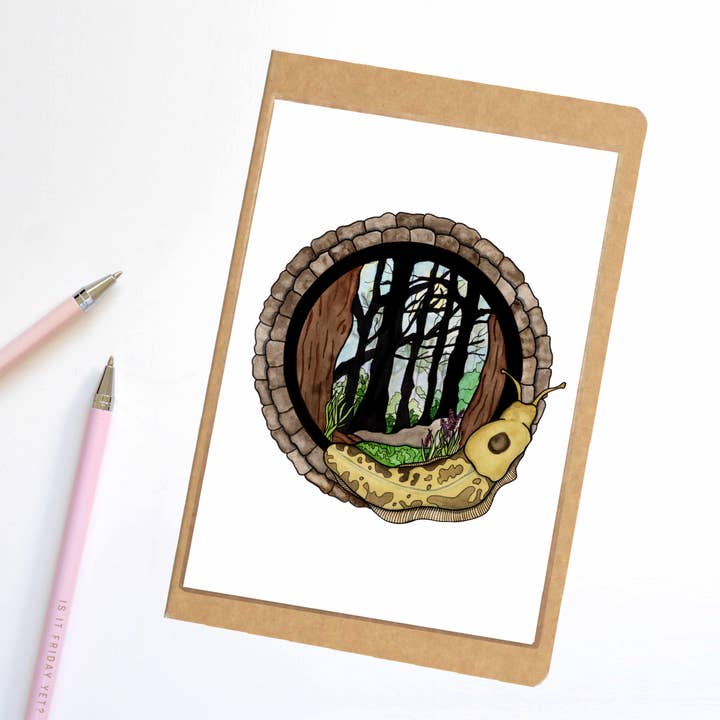 "Feeling Sluggish in the PNW" Notebook /Sketchbook /Journal for wholesale by PinkPolish Design