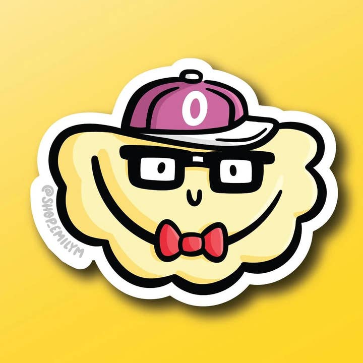 Pittsburgh Pierogi Sticker (Onion) Vinyl Sticker for wholesale by Shop Emily M