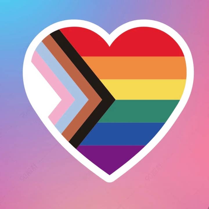 Pride Heart Sticker for engroshandel hos Whit's Up Shop