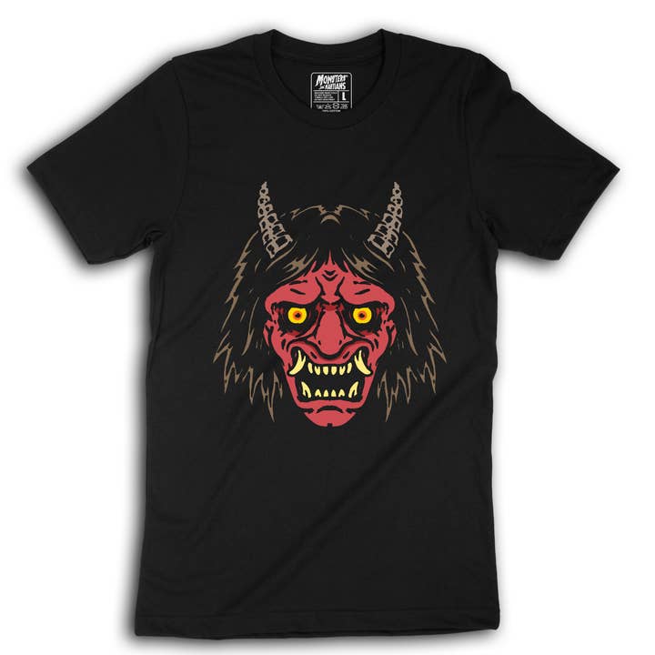 Oni Demon Mask in Red Shirt for wholesale by Monsters and Martians LLC