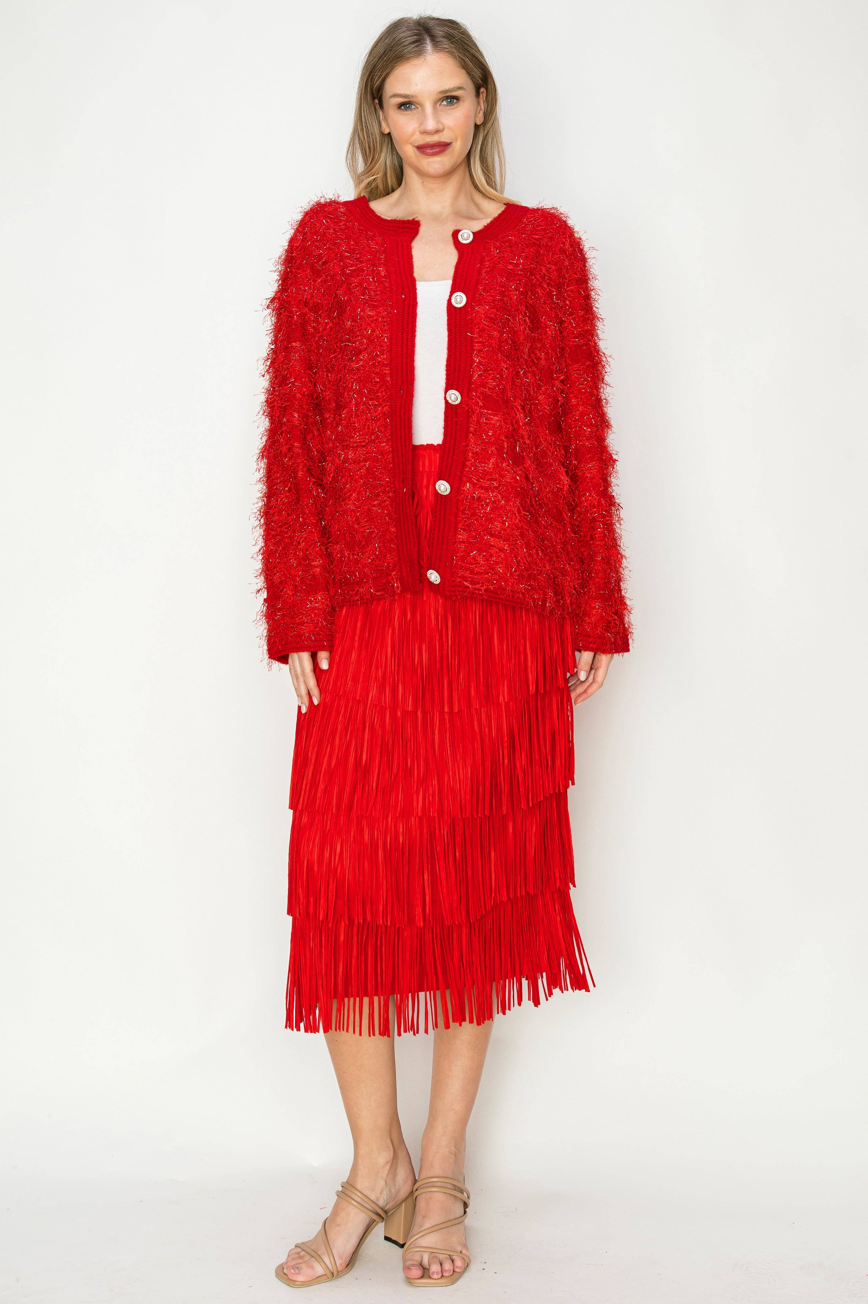 Joh Apparel - Wholesale Skirt - Women's - Jayleen Fringe Skirt8