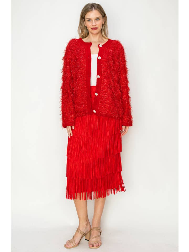 Joh Apparel - Wholesale Skirt - Women's - Jayleen Fringe Skirt8