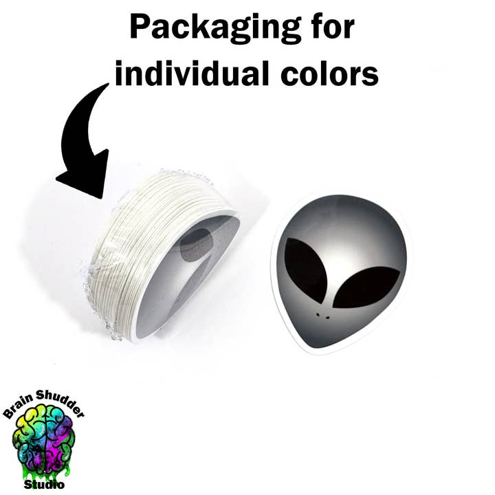 Brain Shudder Studio - Wholesale Sticker - Alien Head Sticker Pack3