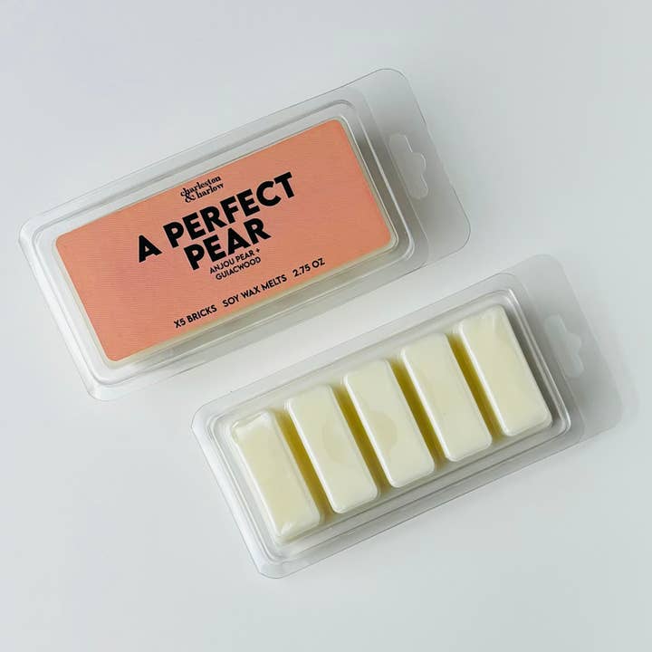 Charleston & Harlow Candle Co. - Wholesale Wax Melt - A Perfect Pear Wax Melts - Anjou Pear Guiacwood
