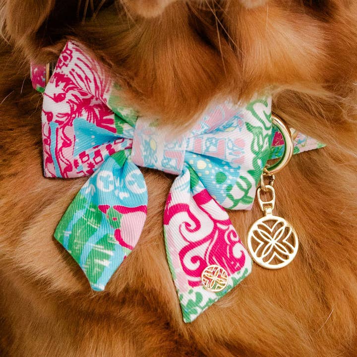 Pet Bow, Crazy Quilt Home for wholesale by Lilly Pulitzer by Lifeguard Press