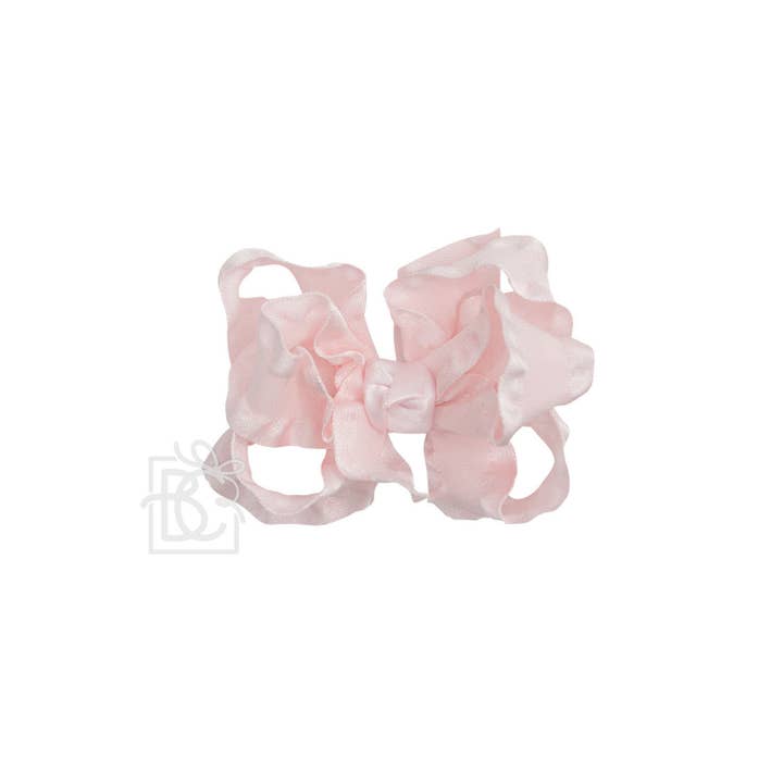 Beyond Creations, LLC - Wholesale Hair Bow - Kids - DOUBLE RUFFLE BOW ON CLIP89