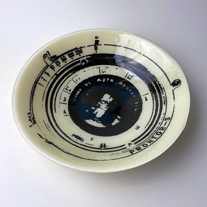 Kiku Handmade | Contemporary Fused Glass Home Goods - Wholesale Serve Bowl - Camera Fused Glass Large 13" Serving Bowl0