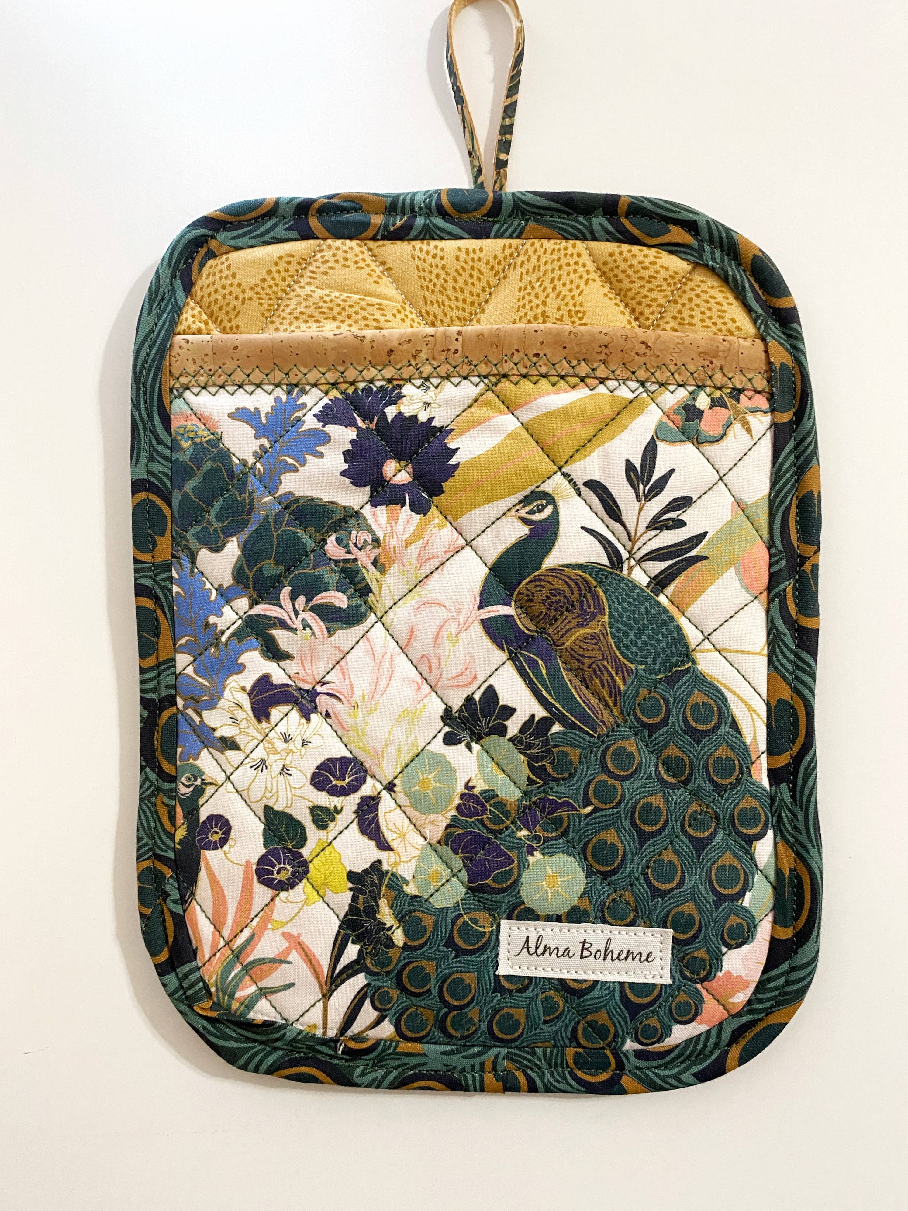 Alma Boheme Handmade - Wholesale Ovenwant/pothouder - Duurzame pannenlap van kurk en katoen met zakje14