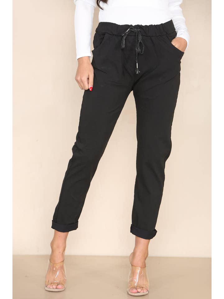 Kurt Muller - Wholesale Pants - Women's - Plain Bi-Stretch Magic Trousers