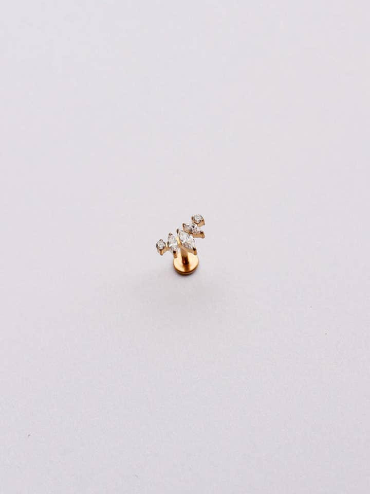 Tiara Flat Back Stud for wholesale by Rose and Clay