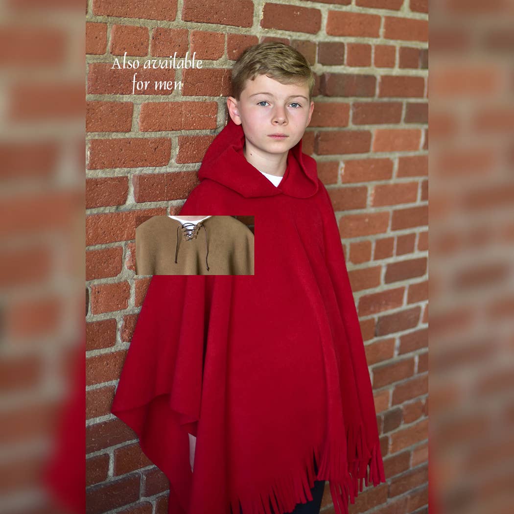 Swanque - Wholesale Poncho - Women's - Fringed Hooded Laced Mantoque - Adult1