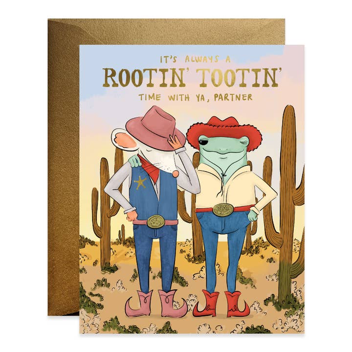 Good Juju Ink - Wholesale Love Card - Rootin Tootin Partner