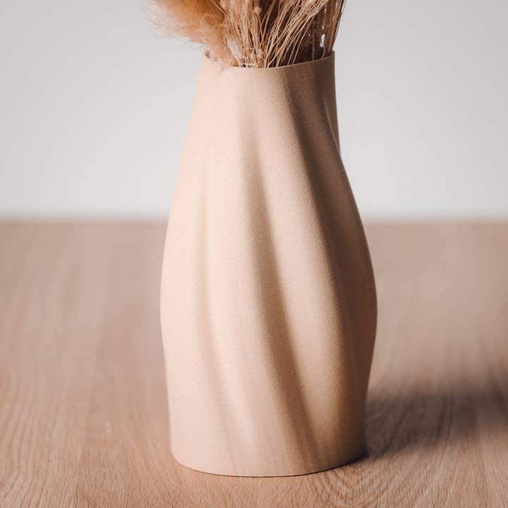 Copo Design - Wholesale Vase - Dried flowers Vase - Wood based - Plastic free - Twist2