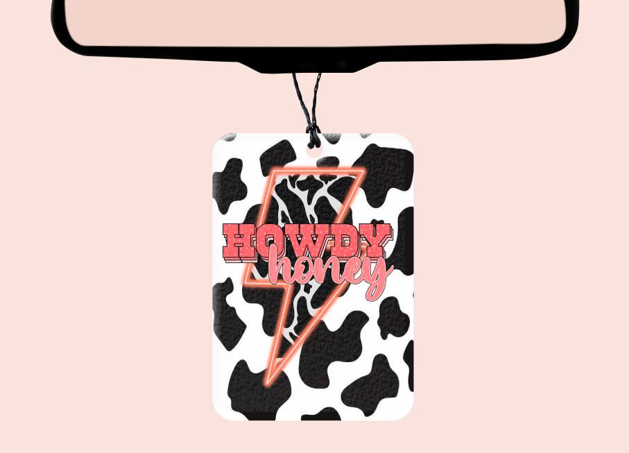 Texas Petunias Boutique – wholesale Car Freshener - Women’s – Howdy Honey Car Felt Freshener1