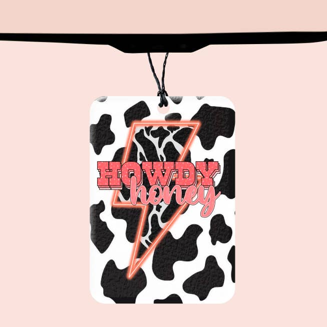Texas Petunias Boutique – wholesale Car Freshener - Women’s – Howdy Honey Car Felt Freshener1