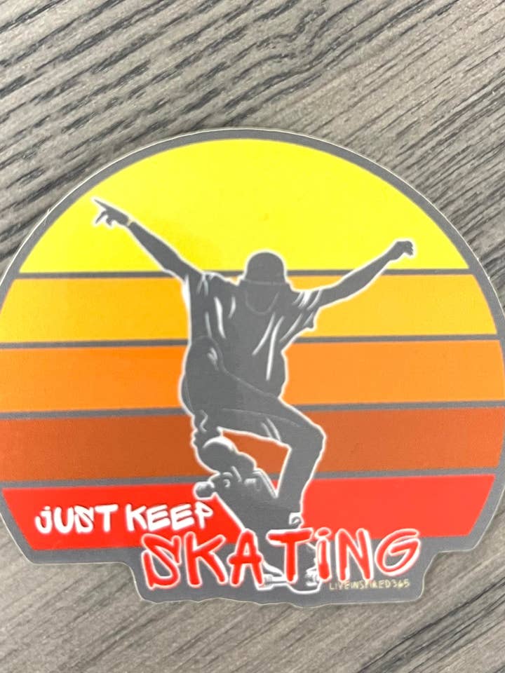 Pegatina Keep Skating para venta al por mayor de Live Inspired 365