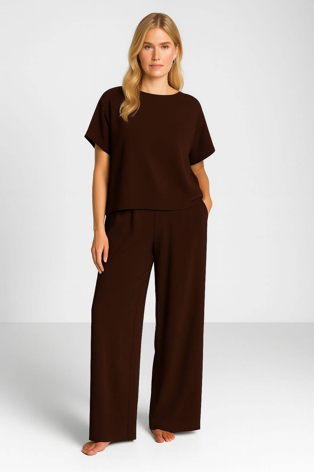 SUNNY STUDIO - Wholesale Pants - Women's - Fluid pants with elastic waistband1