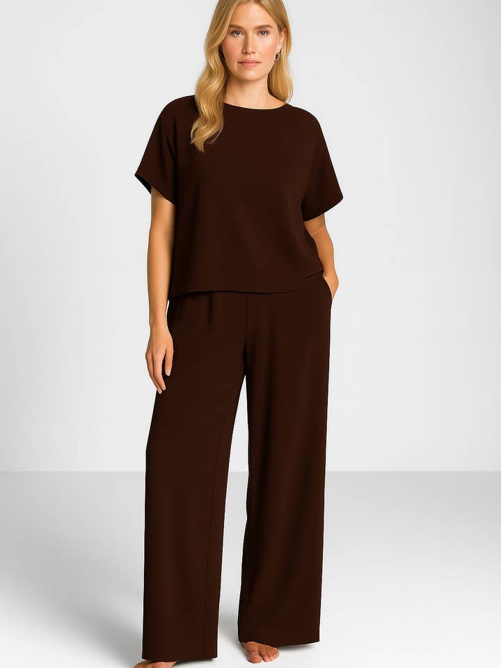 SUNNY STUDIO - Wholesale Pants - Women's - Fluid pants with elastic waistband1