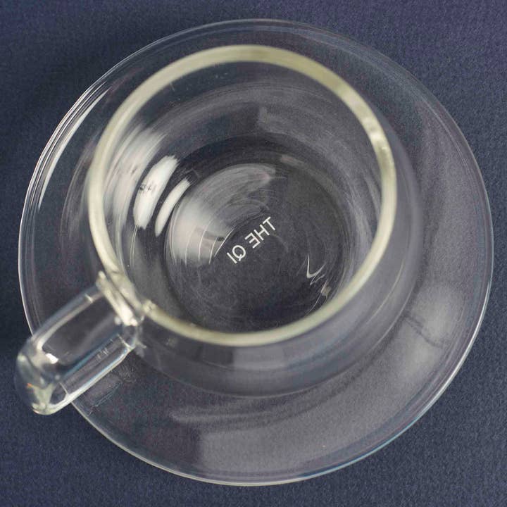 The Qi - Wholesale Coffee/Tea Cup - Glass cup + saucer set5