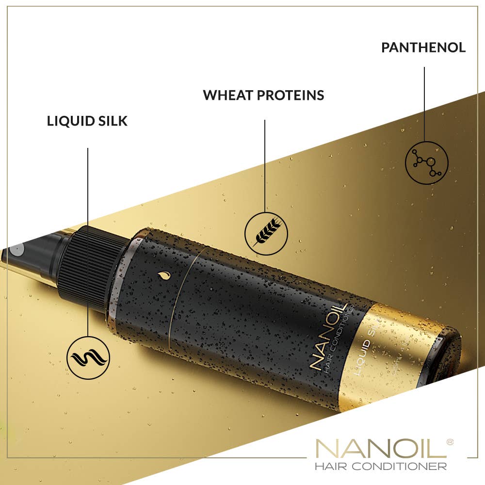 Everett Cosmetics - Wholesale Hair Conditioner - Nanoil Liquid Silk Hair Conditioner: Bi-Phase Hair Condition5