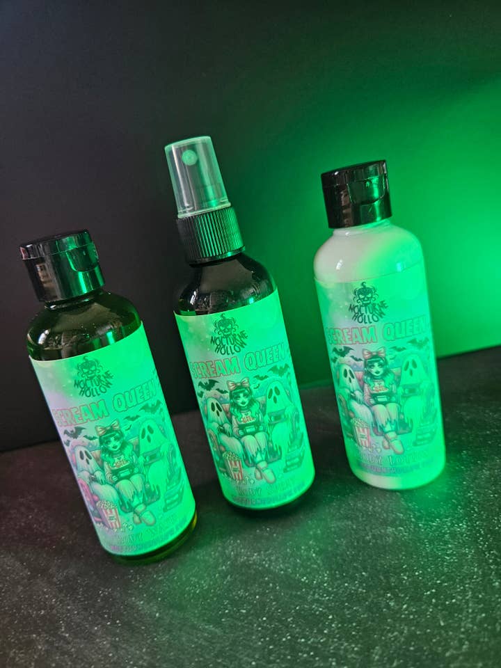 Limited Edition Trio – Scream Queen Body Wash, Body Lotion & Body Spray for wholesale by Nocturne Hollow