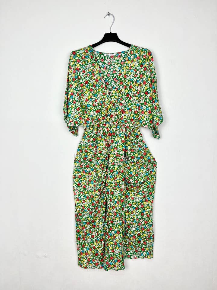 Lucky Nana - Wholesale Dress - Women's - V-neck floral printed dress 17770