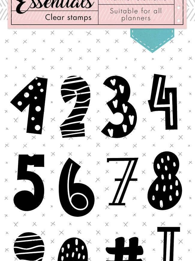 SL Clear Stamp Numbers Planner Essentials 105 x 148 mm nr.05 pour la vente par Ecstasy Crafts Distributing