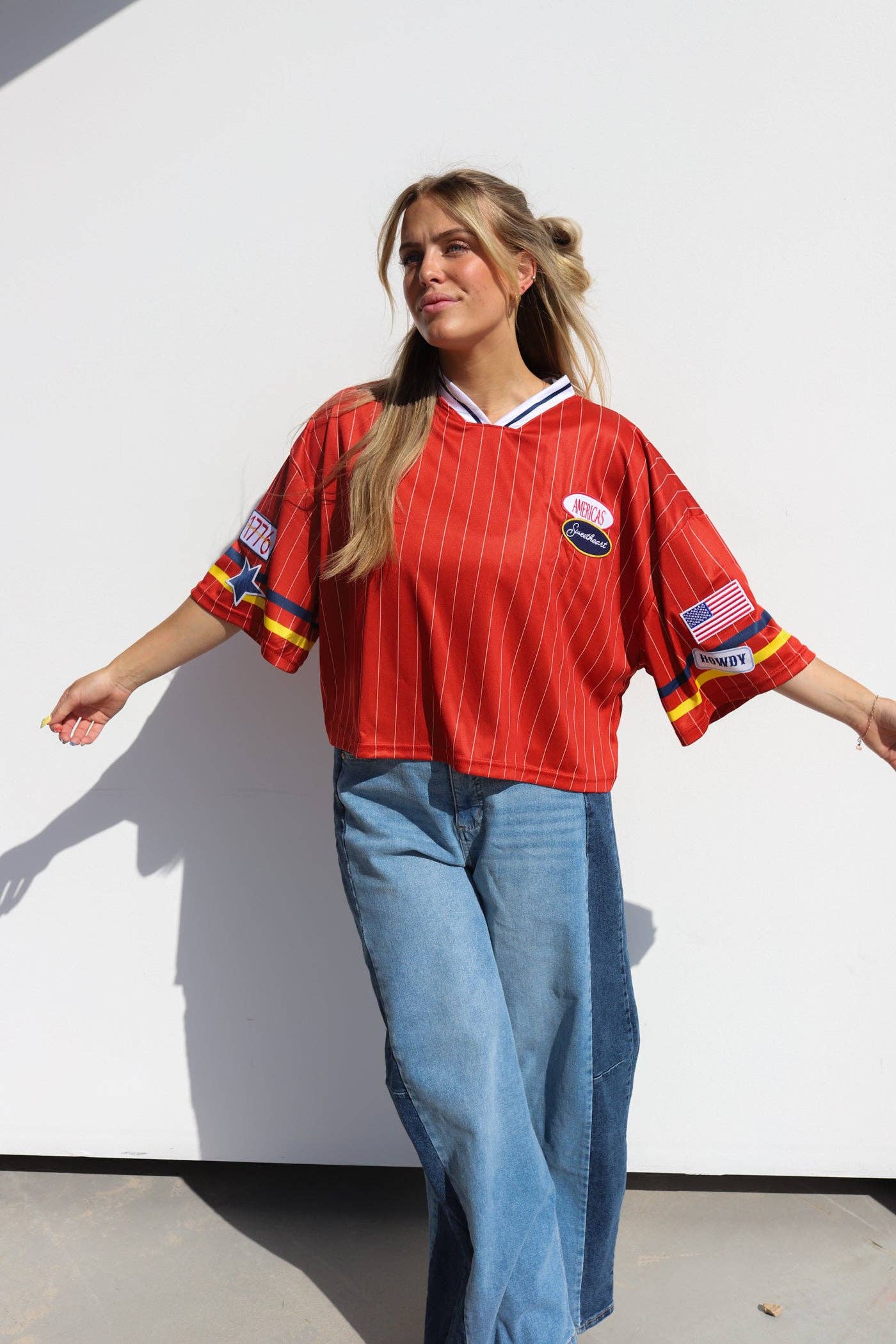 KAXI - Wholesale T-Shirt - Women's - AMERICA'S SWEETHEART JERSEY (2 COLORS)6