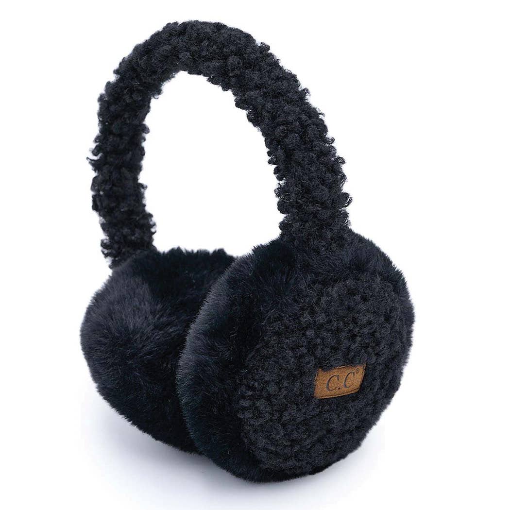 Fashion City - Wholesale Earwarmers/Ear Muffs - Women's - Solid Color Faux Fur Sherpa Earmuffs2