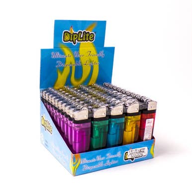 Diplite Einwegfeuerzeuge, 2-in-1, 50 Karat, Weiß für den Großhandel von Mid America