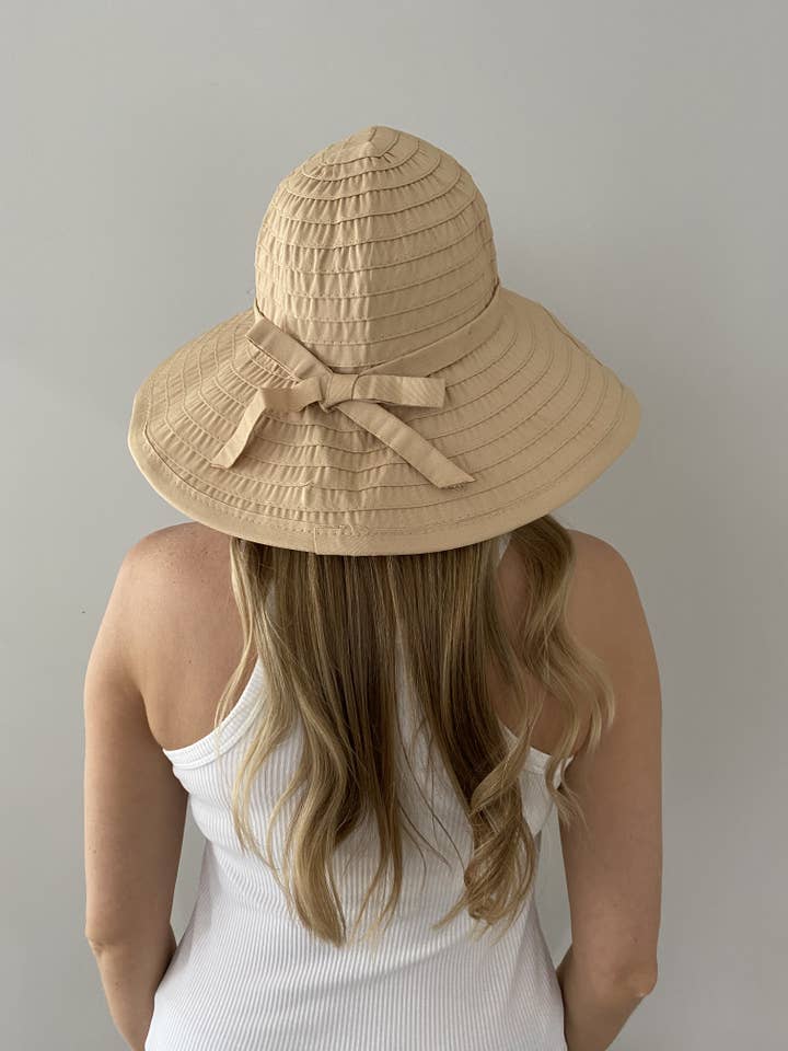 Ingefær Sammenfoldelig Hat Bred Skygge Foldbar UPF 50 for engroshandel hos Sungrubbies