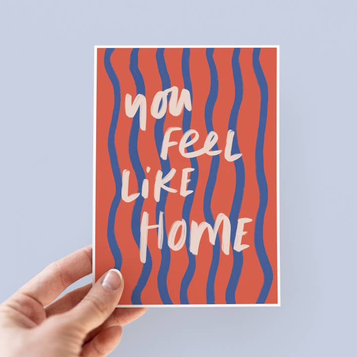 You Feel Like Home Valentine's Day Card for wholesale by Sweetlove Press