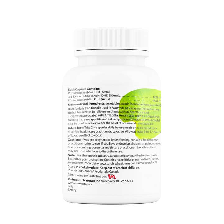 Sewanti Ayurvedic Series - Wholesale Oral Supplement/Vitamin - Organic Amla Digest Capsules3