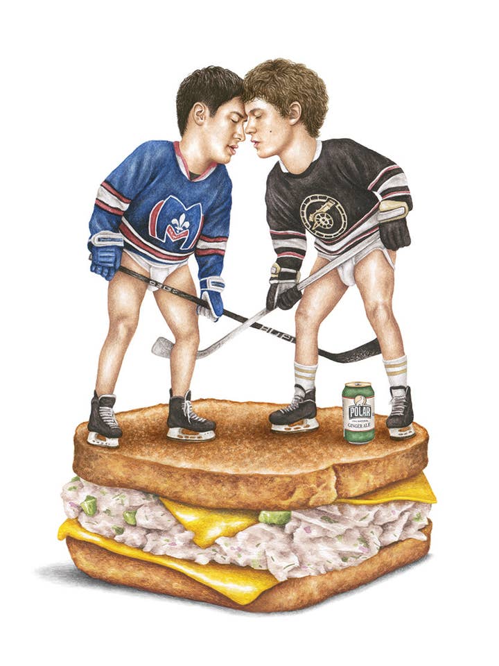 Verhitte Rivaliteit Tonijnsmelt Kunstprint voor wholesale door Celebs on Sandwiches