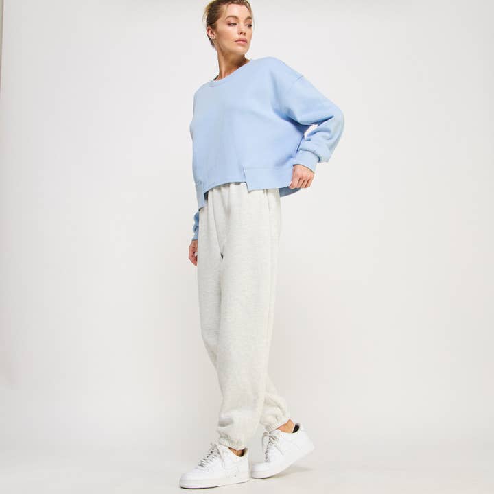 BABY BLUE CAMDEN SWEATSHIRT-FZ0011 for wholesale on Faire7