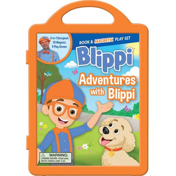 Simon & Schuster - Wholesale Preschool Book (3-5) - Blippi: Adventures with Blippi Magnetic Play Set by Editors of Studio Fun International