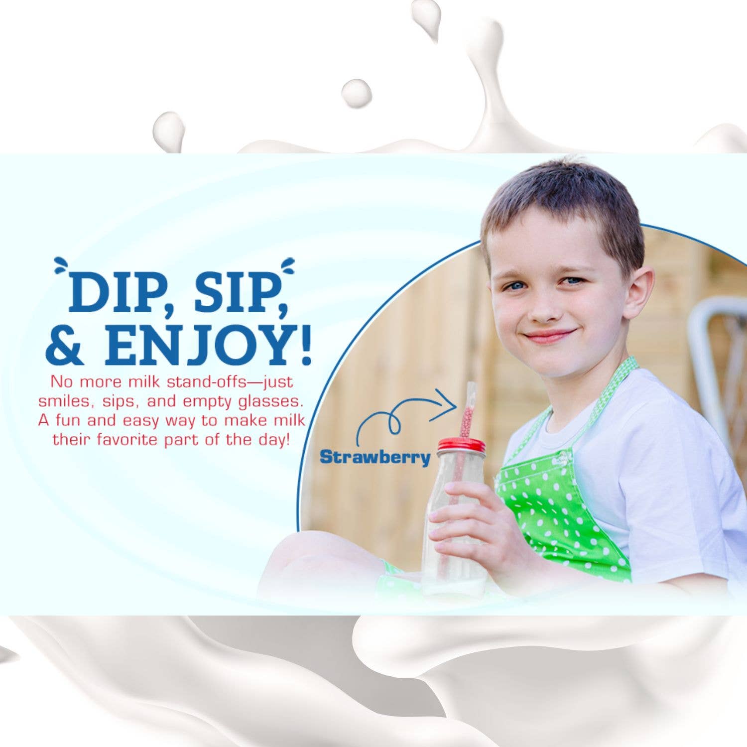 Zimply Foods - Wholesale Drinking Straw - 5 Pack Cookies and Cream Flavor Milk Flavoring Straws8