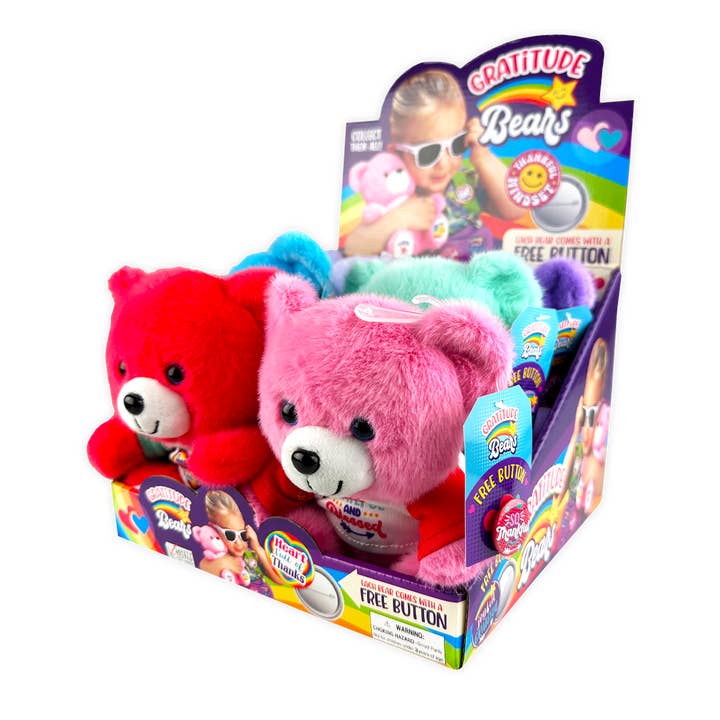 Gratitude Super Soft Plush Bear With T-Shirts - 6/Display for wholesale by Novelty Brands