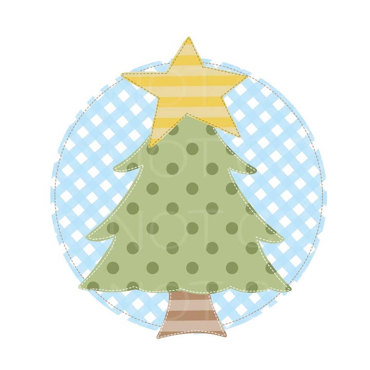 Blue Christmas Tree Transfer Sheet for wholesale by PLT Wholesale