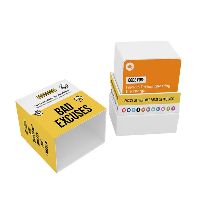 Bad Excuses (Card Game) for wholesale by SendNonsense