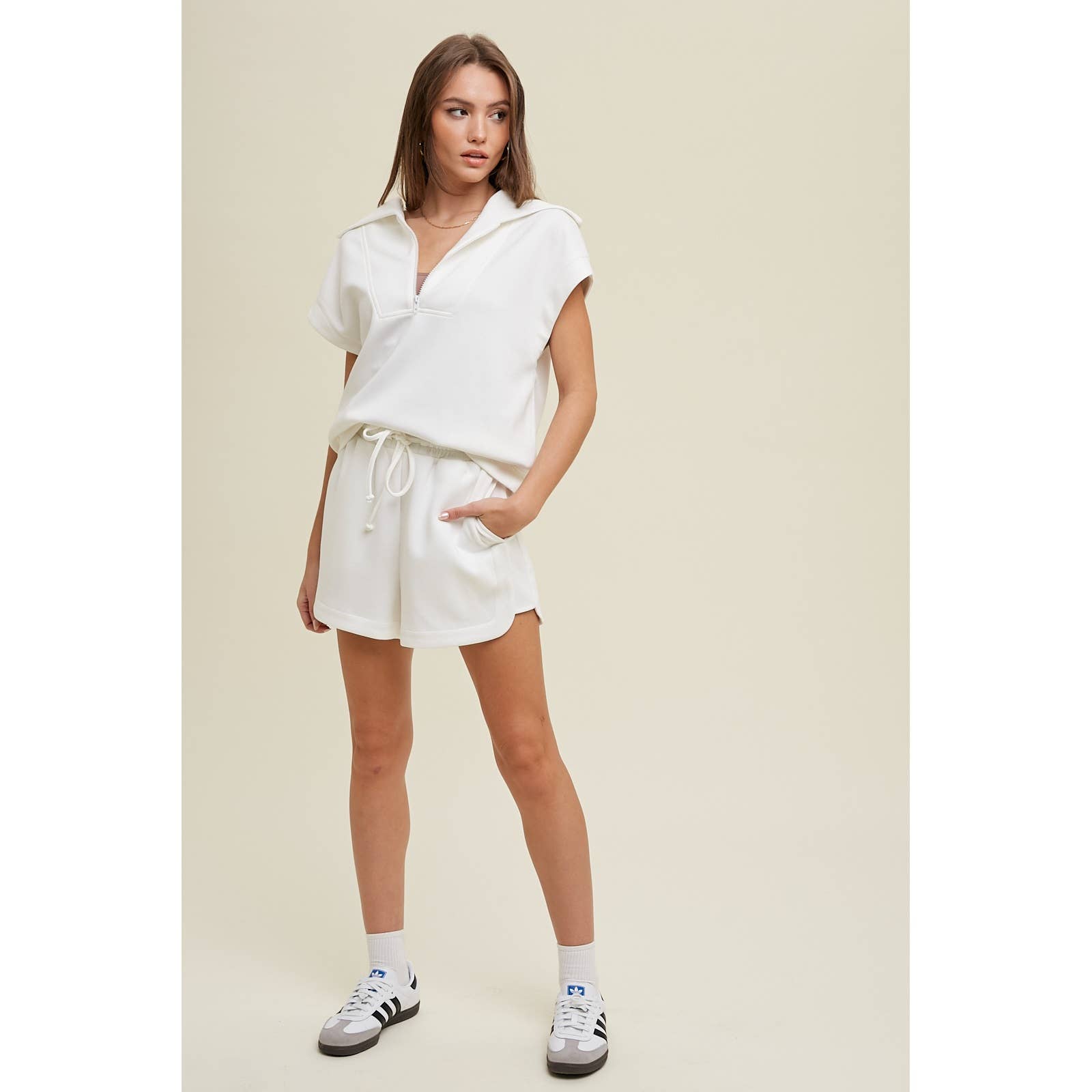 Wishlist Apparel – Calções – Mulher por atacado – CALÇÕES DE MERGULHO COM CORDÃO COM DETALHE LATERAL/WL24-8656B11