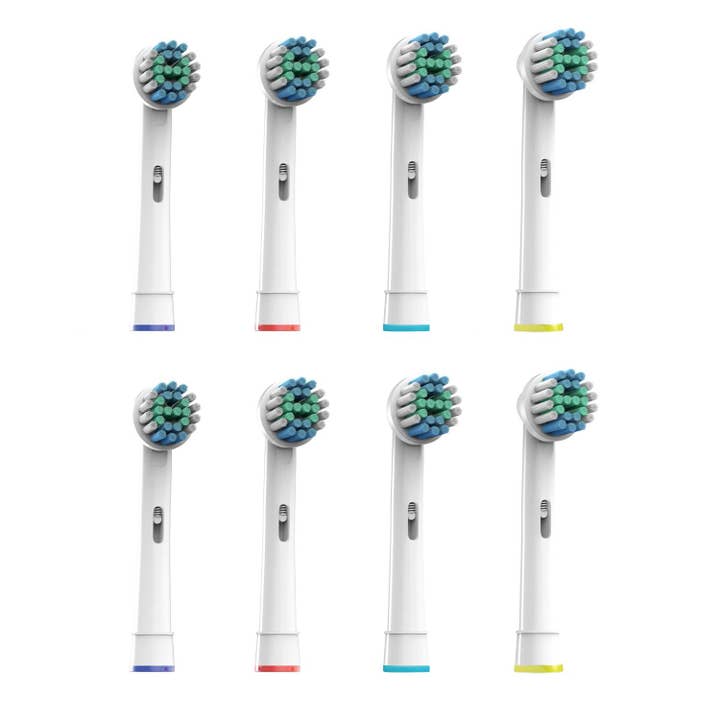 Pursonic - Wholesale Toothbrush - 8 Pack Sensitive Replacement Brush Heads for Oral b