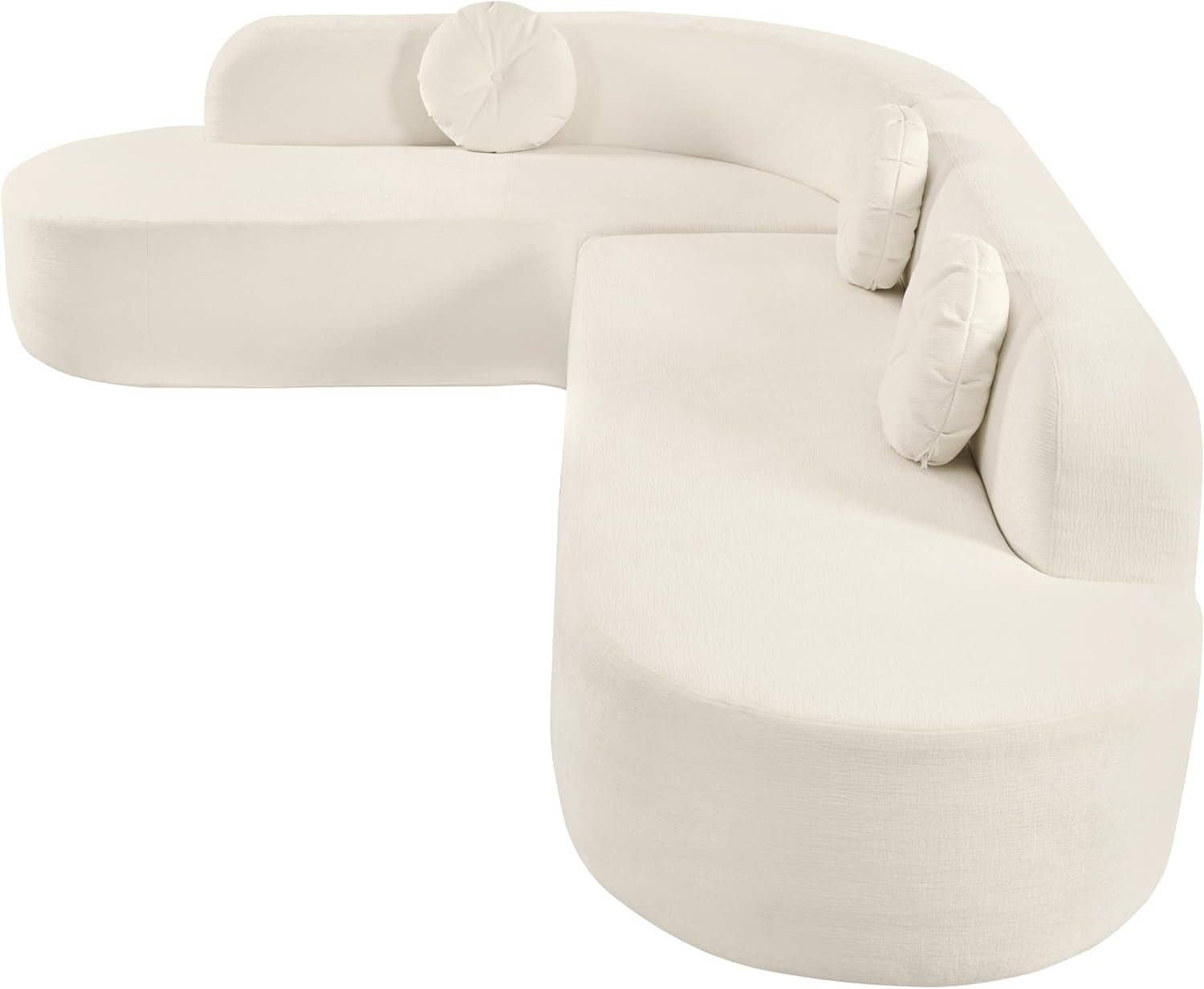 Beige  Extra Large Sectional Sofa with Elegant Curved Design for wholesale on Faire3