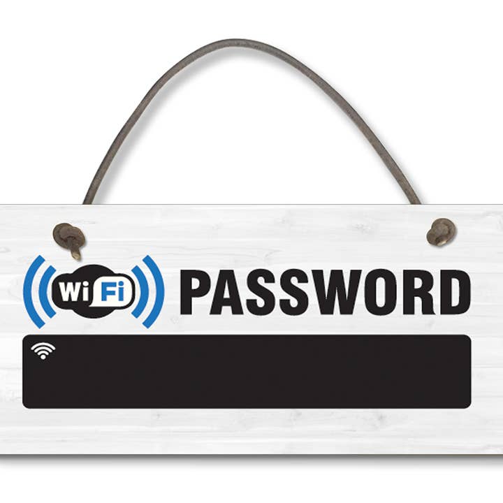 #1297 Wifi-Passwort-Schild für den Großhandel von Close to the Bone Greeting Cards and Gifts