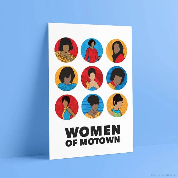 Cartaz de Impressão Mulheres da Música Soul de Detroit por atacado de Creative Hina Design