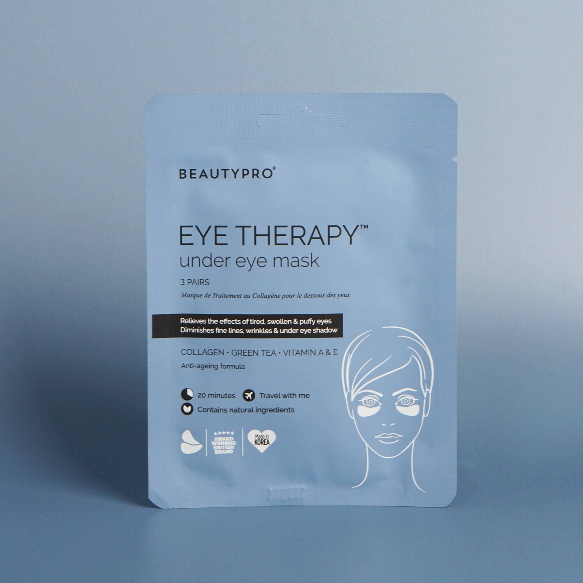 BEAUTYPRO – wholesale Eye treatment mask – EYE THERAPY Under Eye Mask (3 pairs)1
