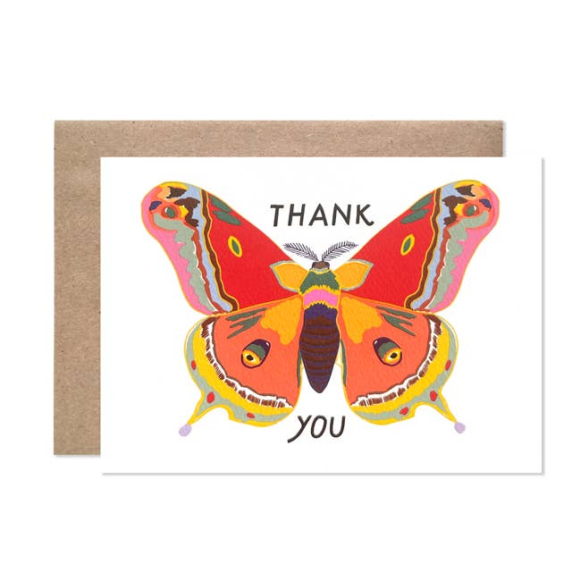 Thank You Moth for wholesale by Hartland Cards