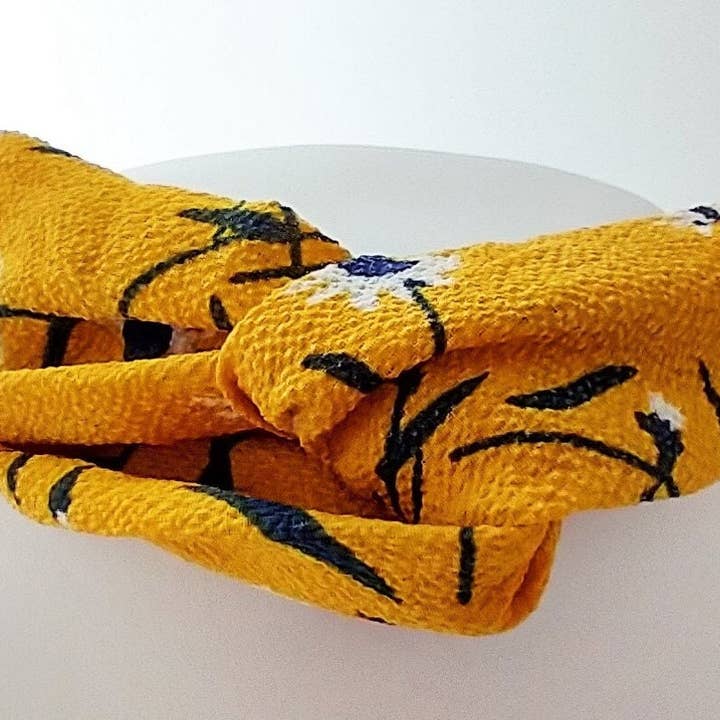 Piccadilly Pendants - Wholesale Fashion Headband - Women's - Yellow Flower French Twist Headband, List Prices Reflect MSRP, HB-YFLOWER