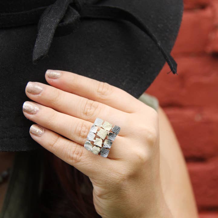 Anillo Mosaico para venta al por mayor de Orfega Compostela