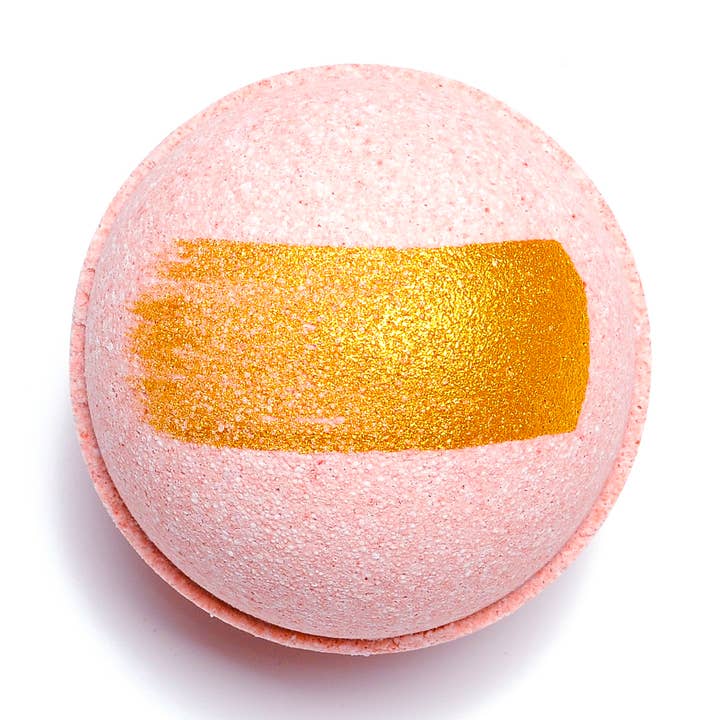 Signature - Bombe de Bain Décorée Or Lait & Miel 🍯 pour la vente par Latika Beauty